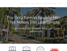 Tablet Screenshot of beverlyhillslawcorp.com